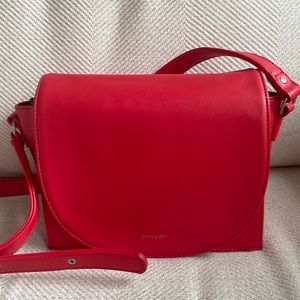 Matt & Nat red crossbody vegan bag